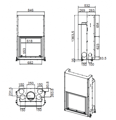 Каминная топка MCZ Forma 75