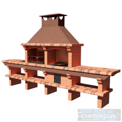 Кирпичное барбекю АРИСТОКРАТЪ 736 Кирпичное барбекю АРИСТОКРАТЪ 736