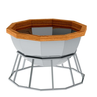 Банный чан 10 граней на подставке AISI 430