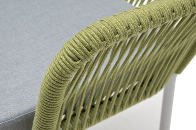 Стул 4SIS Лион из роупа Цвет: светло-серый (RAL7035) шагрень, салатовый меланж, светло-серый