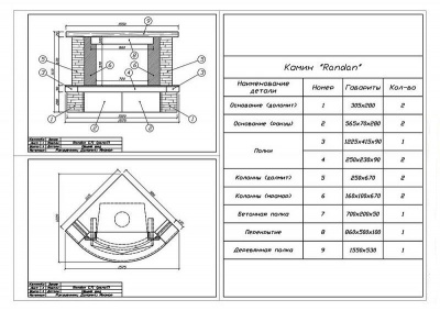 Каминная облицовка Sunhill Randan