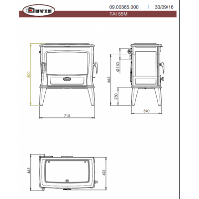 Печь-камин Dovre TAI55M Печь-камин Dovre TAI55M