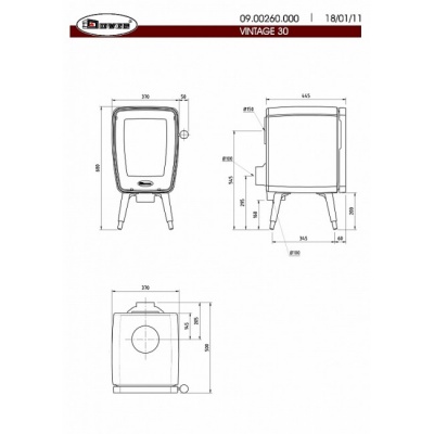 Печь-камин Dovre Vintage 35/E8 Печь-камин Dovre Vintage 35/E8