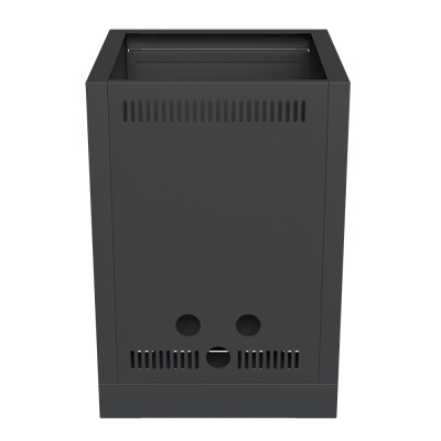 Тумба с двумя выдвижными ящиками и фальш-панелью 850 Черный