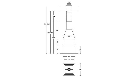 Каминная топка Piazzetta M 360 Q Каминная топка Piazzetta M 360 Q