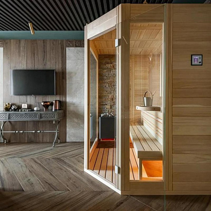 Готовая модульная сауна Сибхольц
