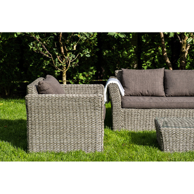 Комплект садовой мебели 4SIS Капучино (гиацинт) Цвет: графит Комплект садовой мебели 4SIS Капучино (гиацинт) Цвет: графит