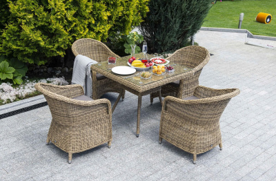 Обеденная группа 4SIS Фредо Цвет: соломенный