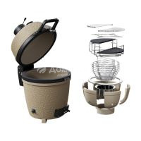 Гриль керамический угольный Kamado Epicurean Model X Solo Gobi Original (Built-In)