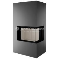 Камин Spartherm Apollon 2R, титан, светлый шамот