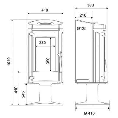 Отопительная печь Supra Lytham Twist 2 Отопительная печь Supra Lytham Twist 2