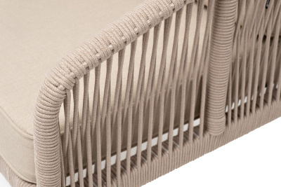 Диван 4SIS Канны 2-местный из роупа Цвет: Белый муар, бежевый