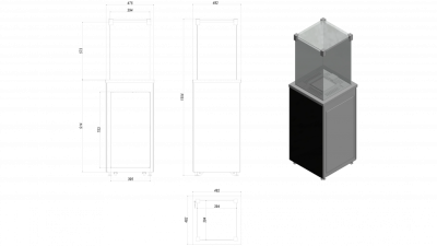 Нагреватель газовый PATIO/M/G31/37MBAR/CZ - черное стекло