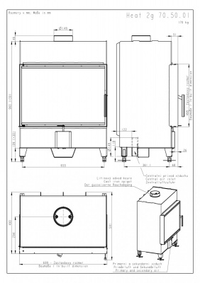 Каминная топка Romotop HEAT 2G 70.50.01