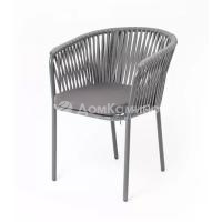 Стул 4SIS Бордо из роупа Цвет: темно-серый шагрень, серый