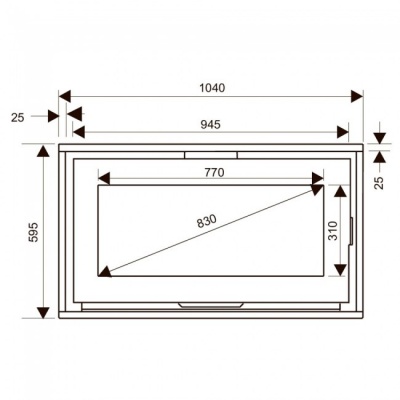 Каминная топка Supra Neo 100