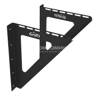 Консоль настенная Grill'D ЧС 2 мм (L-800) черный (порошковая краска)