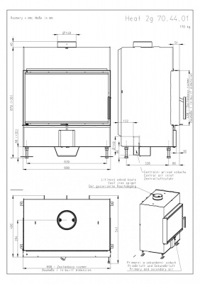 Каминная топка Romotop HEAT 2G 70.44.01