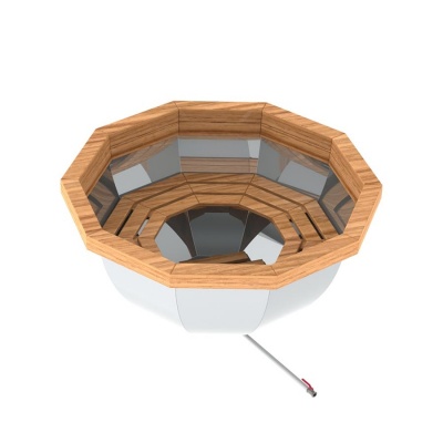Банный чан 10 граней с обшивкой AISI 304 