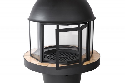 Центральный камин Fireline Сircle Glass