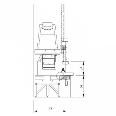 Каминная облицовка Palazzetti Spoleto