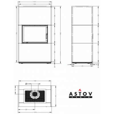 Печь-камин Astov APLIT ПС 800 Печь-камин Astov APLIT ПС 800