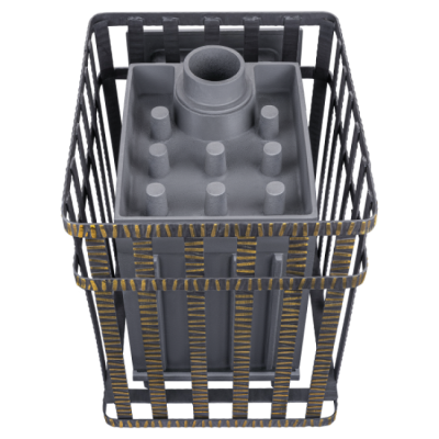 Печь для бани чугунная Гефест Гроза в сетке 18 (М) Печь для бани чугунная Гефест Гроза в сетке 18 (М)