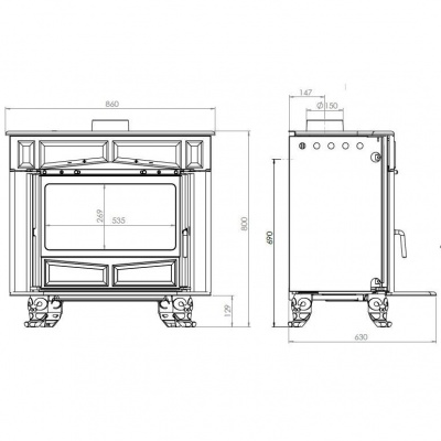 Печь Glas Franklin