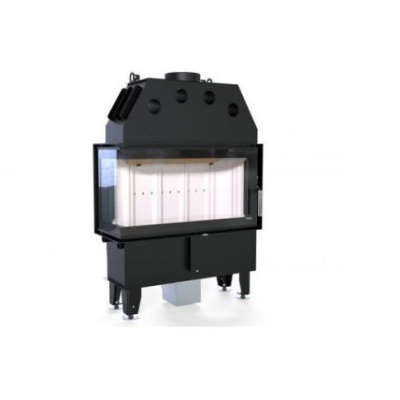 Топка Defro Home Intra Slim ME угловая, 8 кВт, 834/465/337мм