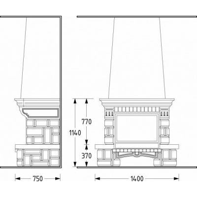 Каминная облицовка Supra Tosca
