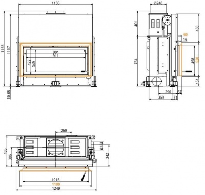 Каминная топка Brunner Architecture AK 45/101