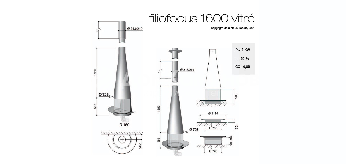 Центральный Камин FILIOFOCUS 1600