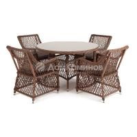 Обеденная группа 4SIS Доппио Цвет: коричневый