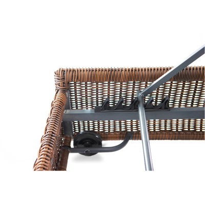 Шезлонг с подушкой 4SIS Рим Цвет: коричневый Шезлонг с подушкой 4SIS Рим Цвет: коричневый