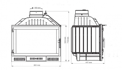 Каминная топка Nordflam ATINA