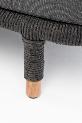 Диван 4SIS Верона 3-местный из роупа, каркас темно-серый муар, роуп темно-серый, ткань темно-серая 027 Диван 4SIS Верона 3-местный из роупа, каркас темно-серый муар, роуп темно-серый, ткань темно-серая 027