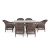 Обеденная группа 4SIS Амароне на 6 персоны Цвет: коричневый Обеденная группа 4SIS Амароне на 6 персоны Цвет: коричневый