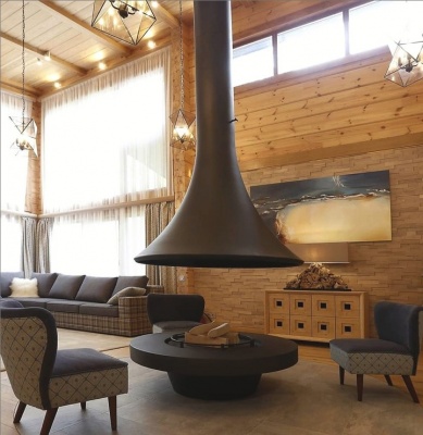 Центральный камин Bordelet Eva 992 Открытый