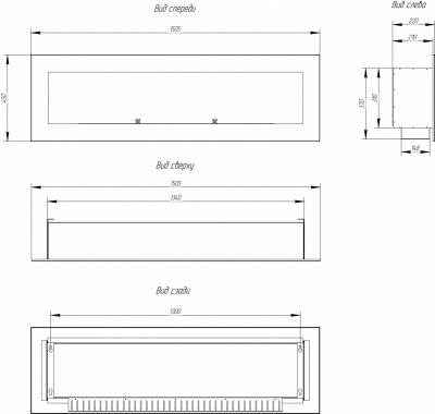 Биокамин Window 1000