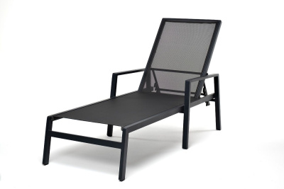 Шезлонг 4SIS Парма Цвет: темно-серый (RAL7024) муар, темно-серый Шезлонг 4SIS Парма Цвет: темно-серый (RAL7024) муар, темно-серый