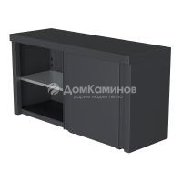 Шкаф настенный c дверями купе Черный