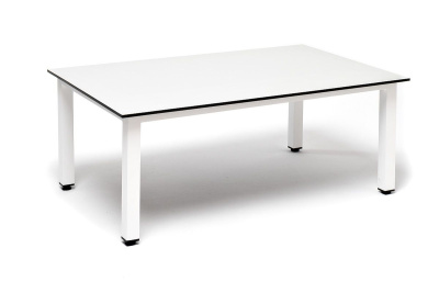 Журнальный столик 4SIS Канны из HPL 95х60х40 Цвет: молочный, белый