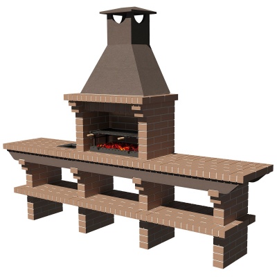 Кирпичное барбекю АРИСТОКРАТЪ 707 Кирпичное барбекю АРИСТОКРАТЪ 707