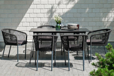 Обеденная группа 4SIS Милан на 6 персон, Цвет: темный Обеденная группа 4SIS Милан на 6 персон, Цвет: темный