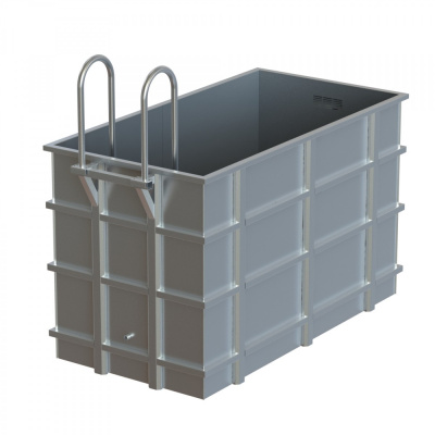 Купель из нержавеющей стали 1,2х2,4х1,5 Купель из нержавеющей стали 1,2х2,4х1,5