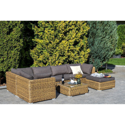 Угловой модуль 4SIS Лунго (гиацинт) Цвет: соломенный