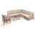 Модульная угловая лаунж-зона 4SIS Канны из роупа Цвет: дуб, бежевый Модульная угловая лаунж-зона 4SIS Канны из роупа Цвет: дуб, бежевый