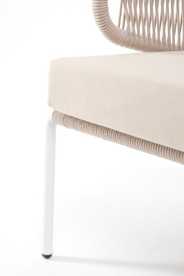 Диван 4SIS Милан 2-местный из роупа Цвет: белый, бежевый