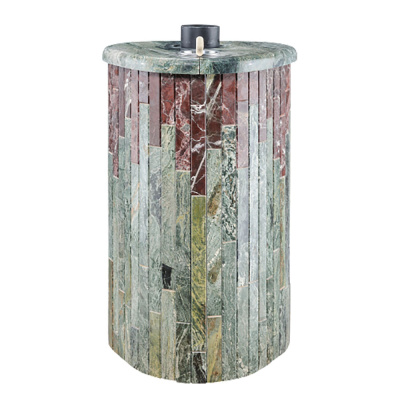 Дровяная печь Ферингер Малютка ПФ в облицовке Жадеит+Россо Леванте, до 18 м³ Дровяная печь Ферингер Малютка ПФ в облицовке Жадеит+Россо Леванте, до 18 м³