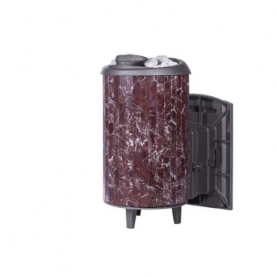 Банная печь Прометалл Атмосфера L в ламелях Россо Леванто